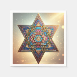 Happy Passover Star of David スタンダードカクテルナプキン