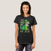 Happy Pat Rex Day Dinosaur T Rex St Patrick's Day  Tシャツ (正面フル)