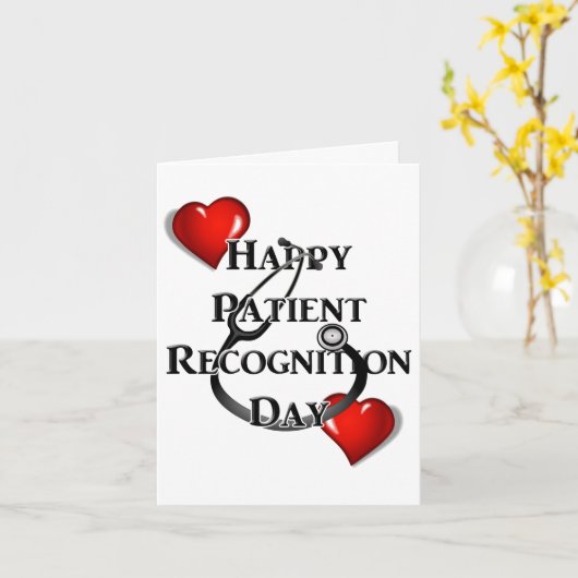 Happy Patient Recognition Day カード (黄色い花)