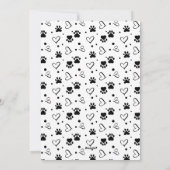 Happy Pawlidays パーソナライズされた Dog Cat Pet写真 シーズンカード (裏面)