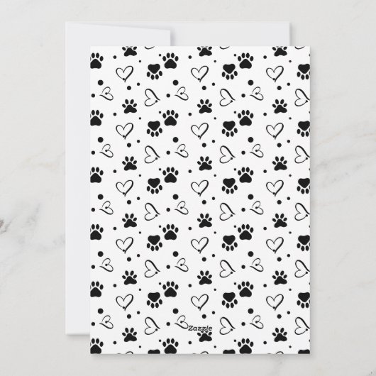 Happy Pawlidays パーソナライズされた Dog Cat Pet 4写真 シーズンカード (裏面)