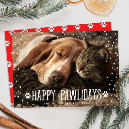 Happy Pawlidays | ホリデーフォトカード シーズンカード