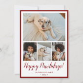 Happy Pawlidays 4 写真入りカード シーズンカード (正面)