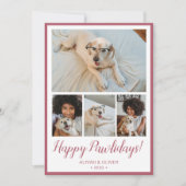 Happy Pawlidays 4 写真入りカード シーズンカード (正面)