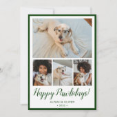 Happy Pawlidays 4 写真入りカード シーズンカード (正面)