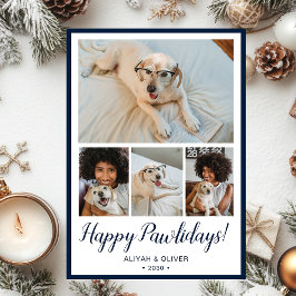 Happy Pawlidays 4 写真入りカード シーズンカード