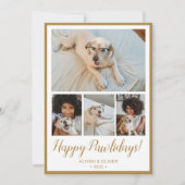 Happy Pawlidays 4 写真入りカード シーズンカード (正面)