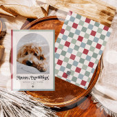 Happy Pawlidays Dog Photo おもしろい Christmas シーズンカード