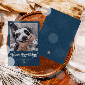 Happy Pawlidays Dog Photo おもしろい Christmas シーズンカード