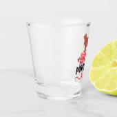 Happy Pawlidays | Funny Word Pun ショットグラス (左)