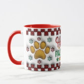 Happy Pawlidays Mug マグカップ (左)