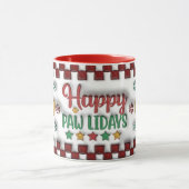 Happy Pawlidays Mug マグカップ (中央)
