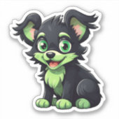 Happy Paws: Adorable Dog Stickers for Dog Lovers シール (正面)