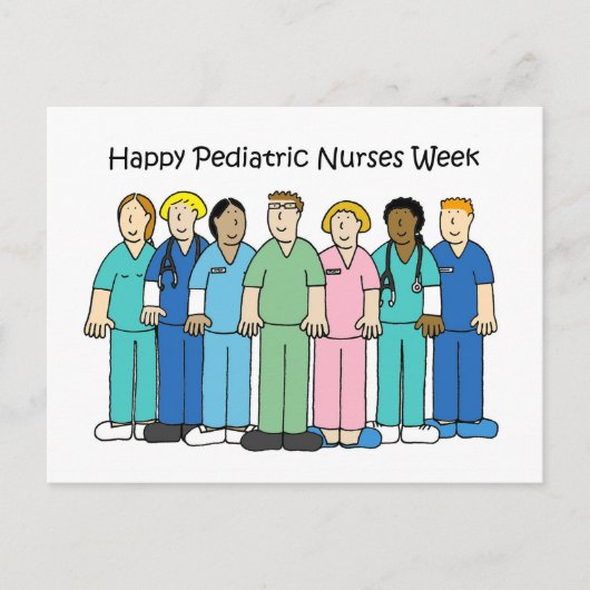 Happy Pediatricナース週間 – 10月 ポストカード (正面)