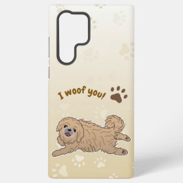 Happy Pekingese Dog Lover I Woof You Paws Samsung Galaxy S22 Ultraケース
