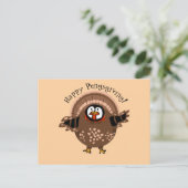 Happy PengsGiving Turkey シーズンポストカード (スタンド正面)