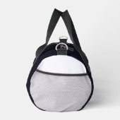 Happy penguin holding a sign to personalize ダッフルバッグ (右)