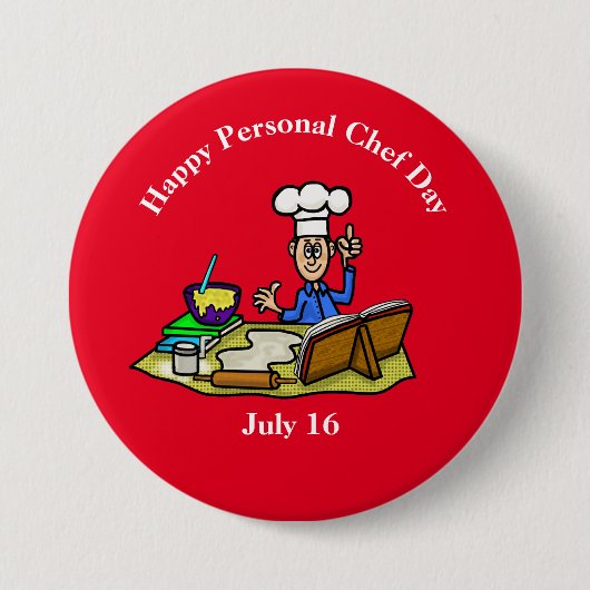 Happy Personal Chefデイボタン 缶バッジ (正面)