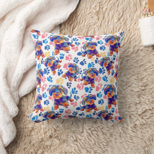 Happy pet patterns クッション (ブランケット)