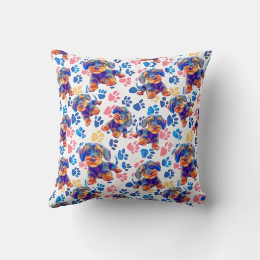 Happy pet patterns クッション (裏面)