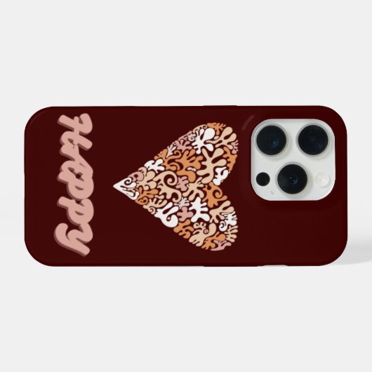 HAPPY phone case iPhoneケース (裏面横)