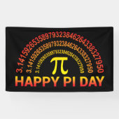 Happy Piの日の記号と数字 横断幕 (横)