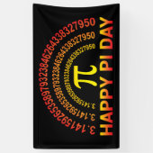 Happy Piの日の記号と数字 横断幕 (縦)