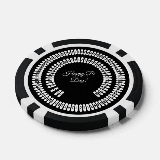 Happy Pi日Math Digits 3.14 Mathics ポーカーチップ (シングル)