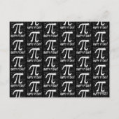 Happy Pi Dayはがき – おもしろい数学 ポストカード (裏面)