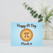 Happy Pi Dayはがき ポストカード (スタンド正面)