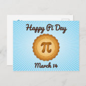 Happy Pi Dayはがき ポストカード (正面/裏面)