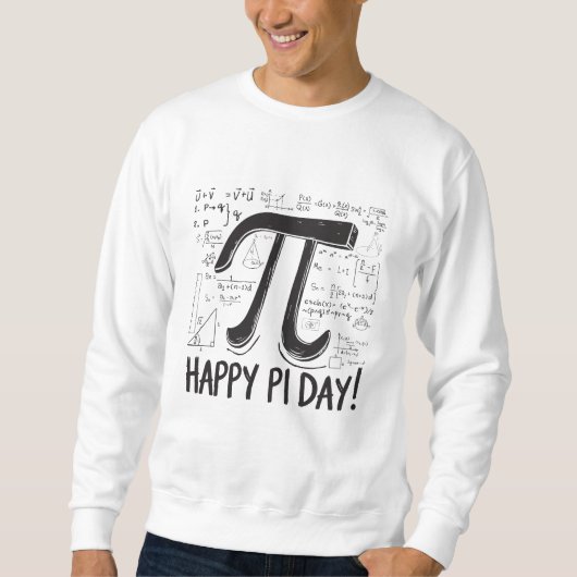 Happy Pi Dayスウェットシャツ – おもしろいとフェスティバル数学の恋人 スウェットシャツ (正面)