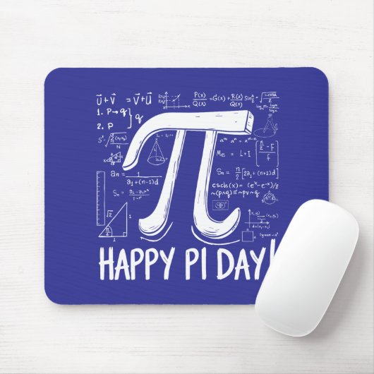 Happy Pi Dayマウスパッド – 数学デザイン マウスパッド (マウス)