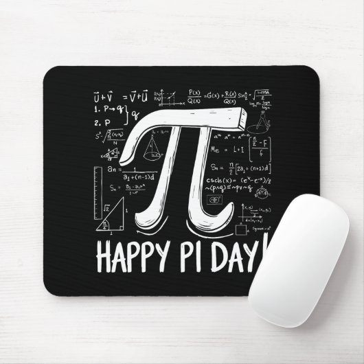 Happy Pi Dayマウスパッド – 数学デザイン マウスパッド (マウス)