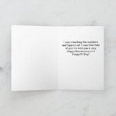 Happy Pi Day結婚's Anniversary, number Crunch カード (内部)
