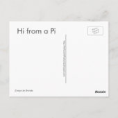 Happy Pi Day – 数学/数字はがき ポストカード (裏面)