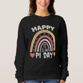 Happy Pi Day 2023 Mathematic Math Teacher Rainbow  スウェットシャツ (正面)
