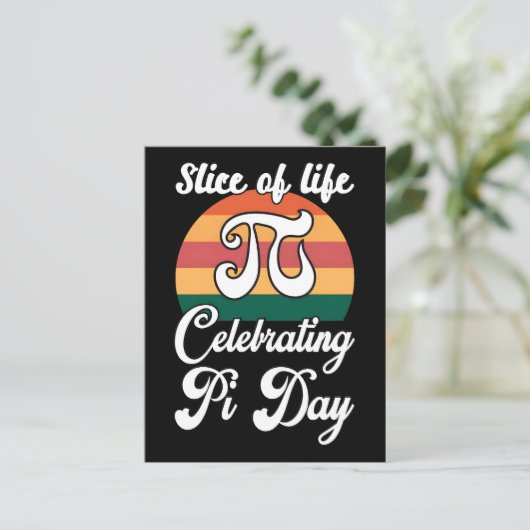 Happy Pi Day 2026 Math Nerd Celebration シーズンポストカード (スタンド正面)