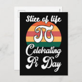 Happy Pi Day 2026 Math Nerd Celebration シーズンポストカード (正面/裏面)