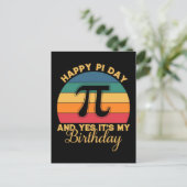 Happy Pi Day 2026 Math Nerd Celebration シーズンポストカード (スタンド正面)