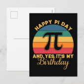 Happy Pi Day 2026 Math Nerd Celebration シーズンポストカード (正面/裏面)