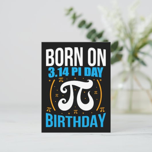 Happy Pi Day 2026 Math Nerd Celebration シーズンポストカード (スタンド正面)