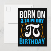 Happy Pi Day 2026 Math Nerd Celebration シーズンポストカード (正面/裏面)