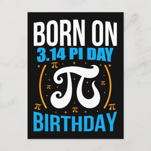 Happy Pi Day 2026 Math Nerd Celebration シーズンポストカード (正面)