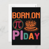 Happy Pi Day 2026 Math Nerd Celebration シーズンポストカード (正面/裏面)