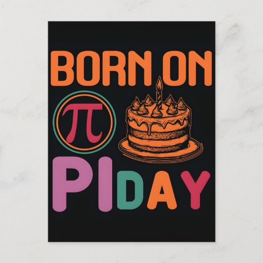 Happy Pi Day 2026 Math Nerd Celebration シーズンポストカード (正面)
