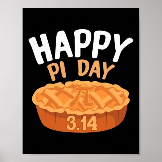 Happy Pi Day 3.14円おもしろい数関数Pi Day ポスター (正面)