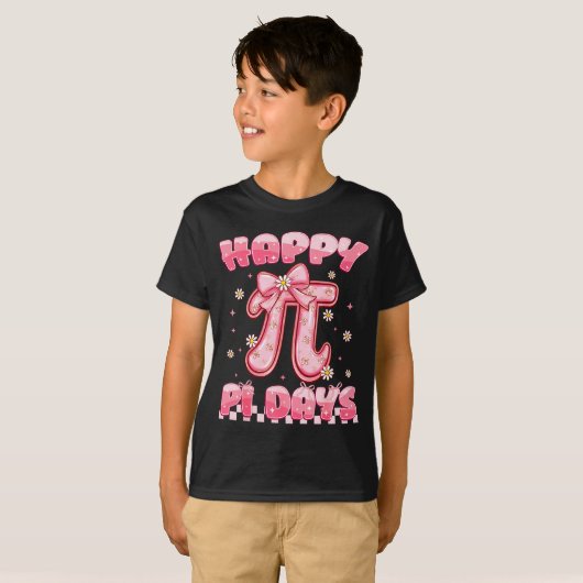Happy Pi Day 3.14 Be Irrational Coquette Bow Math  Tシャツ (正面フル)