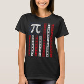 Happy Pi Day American Flag Kids Math Teacher Stude Tシャツ (正面)