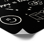 Happy Pi Day Be Funny Math Teacher Lovers 100s Day ポスター (角)